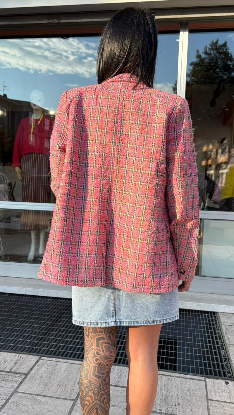 Blazer Rosa Check - Rosa