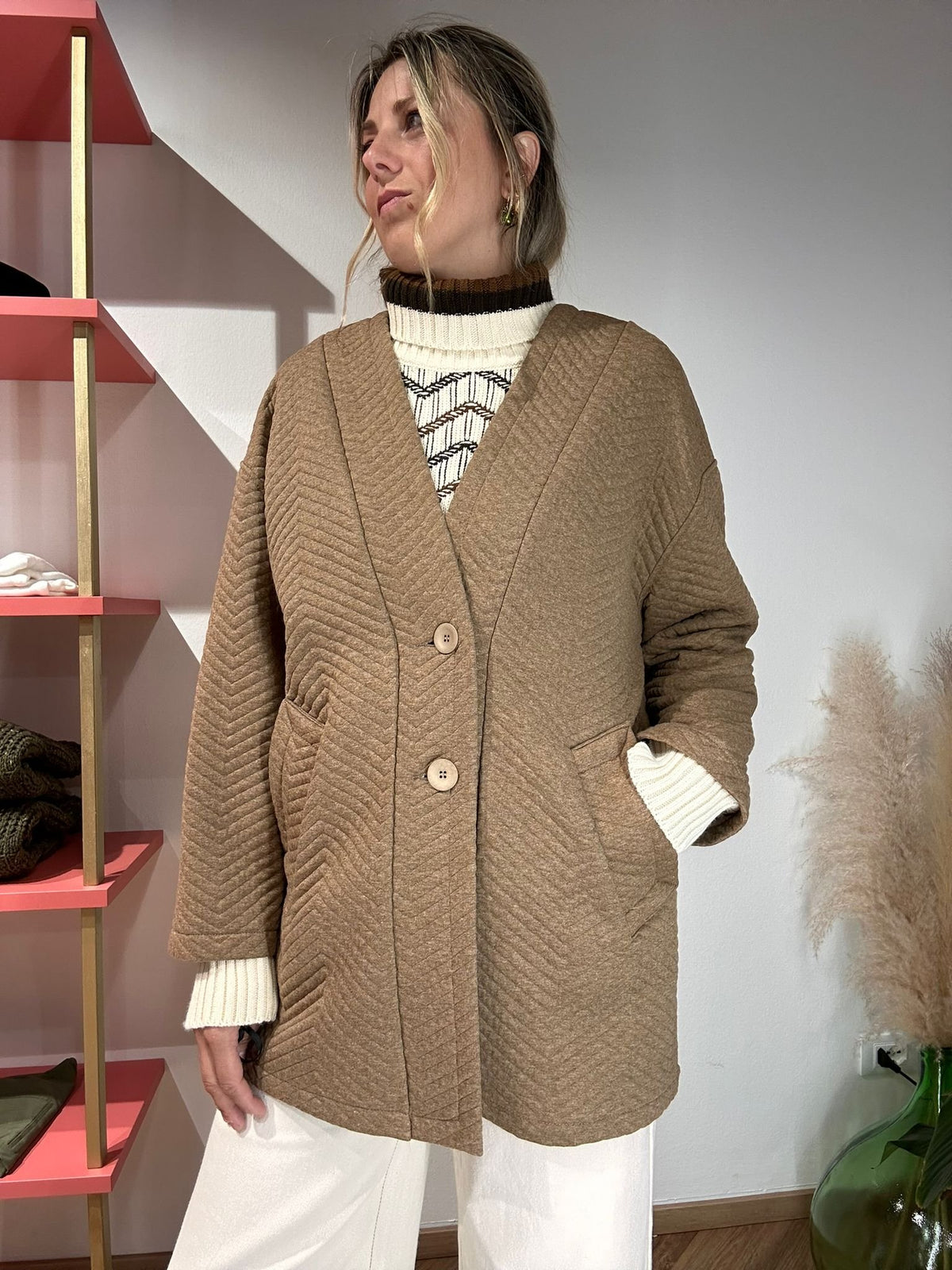 Cardigan over