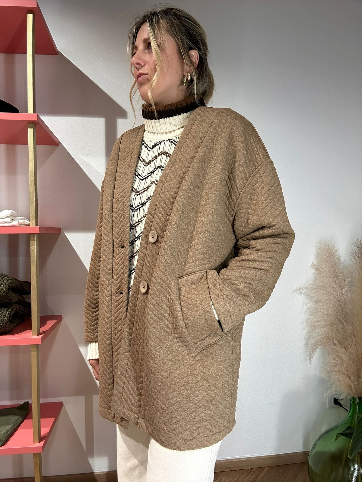 Cardigan over