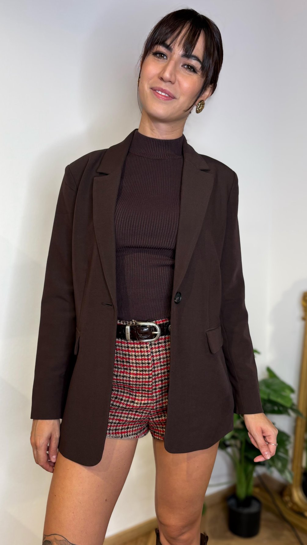 Blazer Nubussy Black Coffee