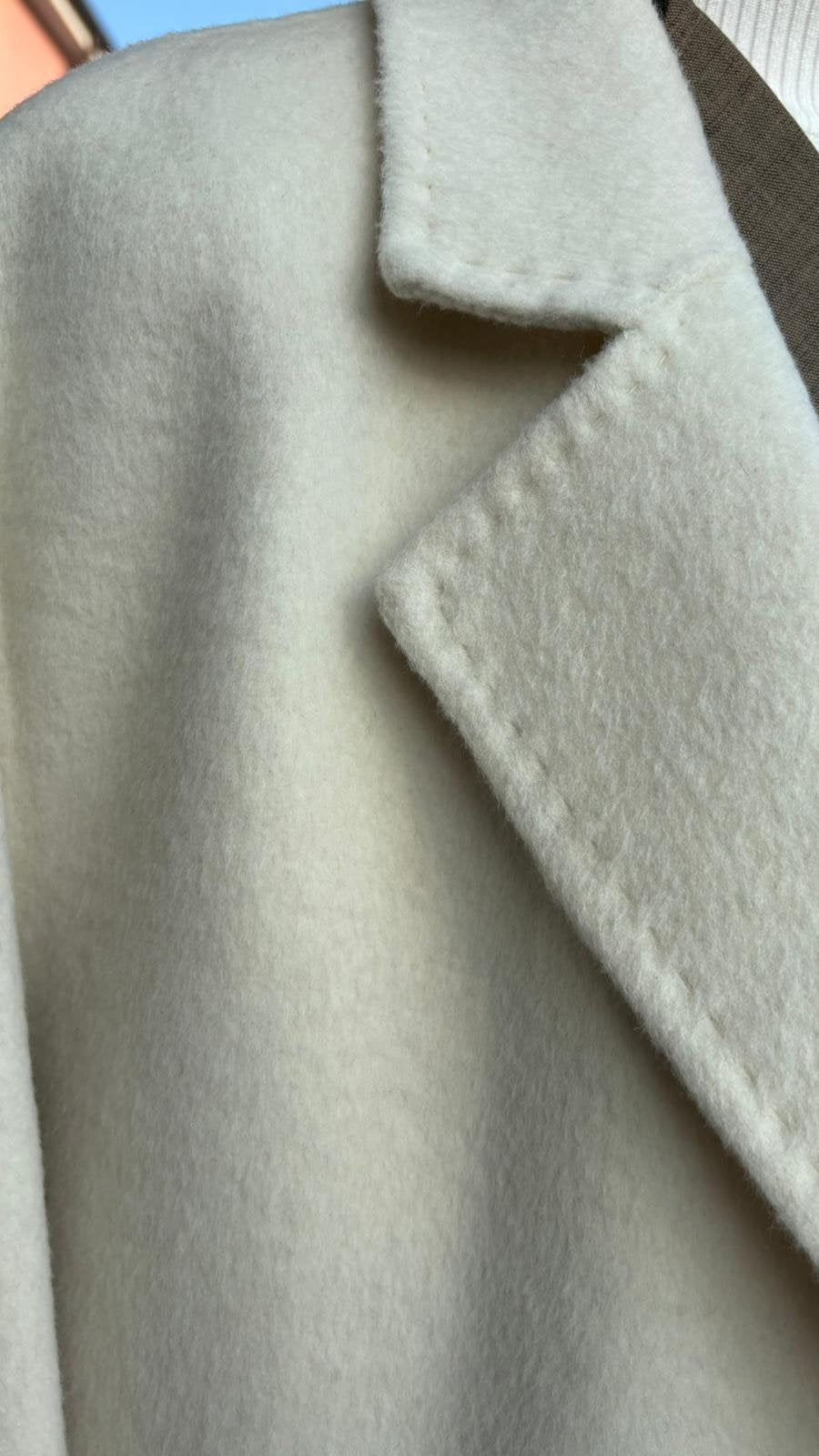 Cappotto cucito a mano - Bianco