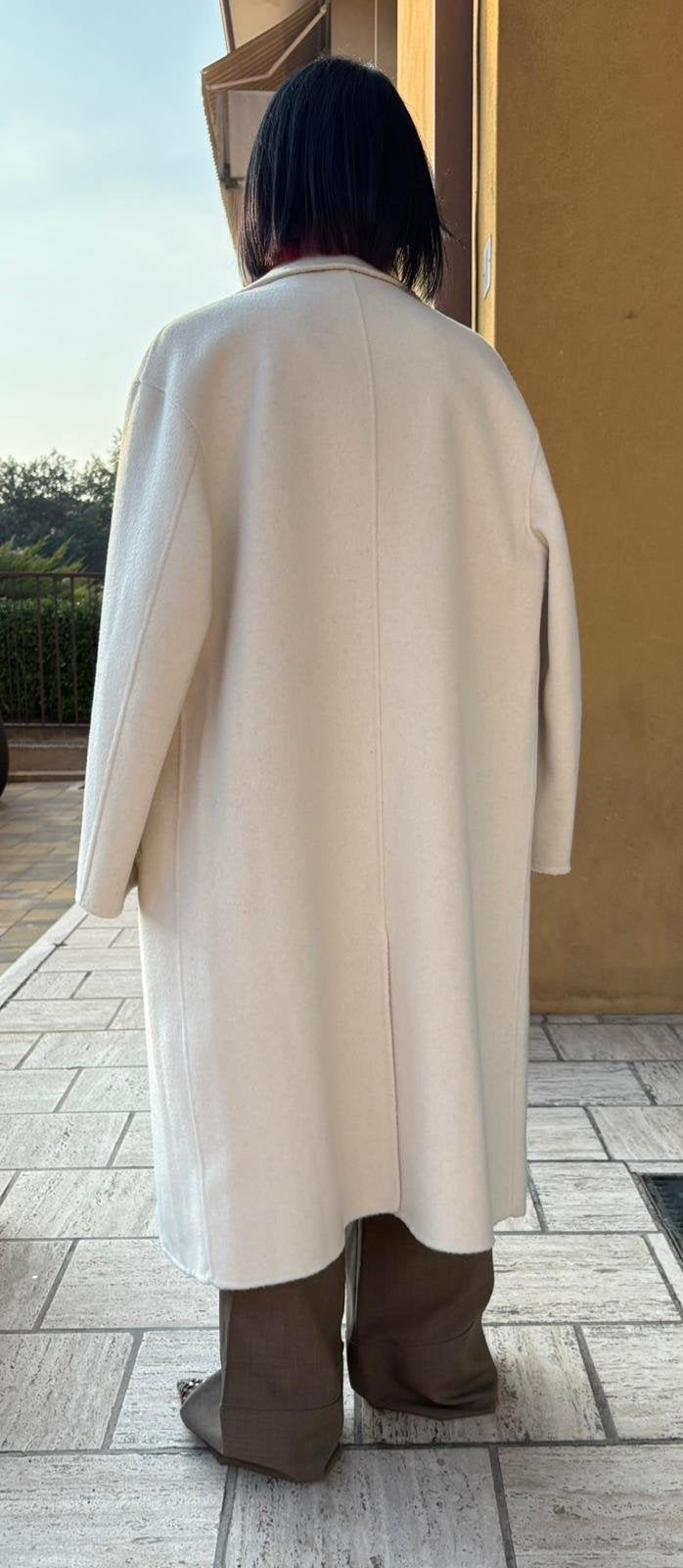 Cappotto cucito a mano - Bianco