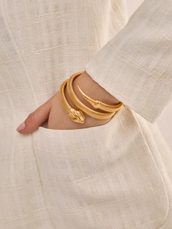 Bracciale rigido snake - Oro