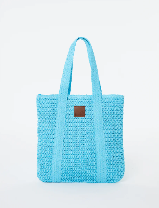 Borsa Rafia Azzurra - Azzurro