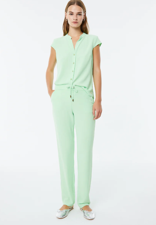 Pantalone Fluido - verde pastello