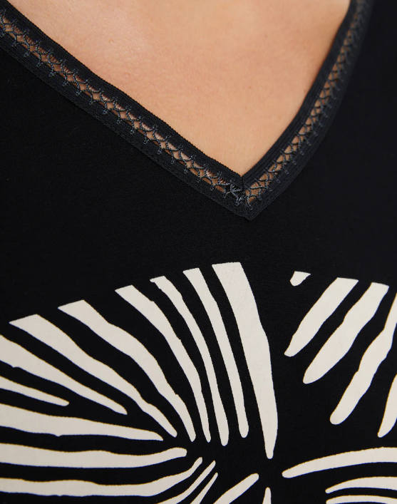 T-shirt Zebra - Nero