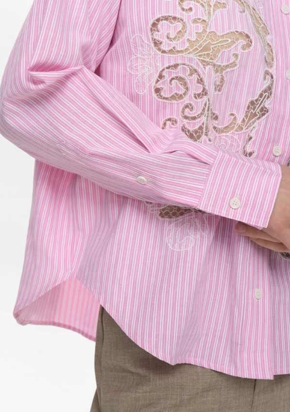 Camicia Rosa a righe
