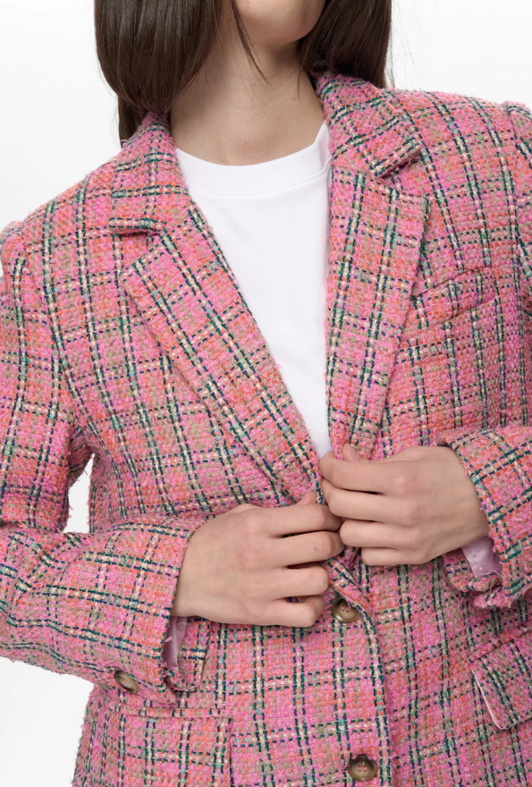 Blazer Rosa Check - Rosa