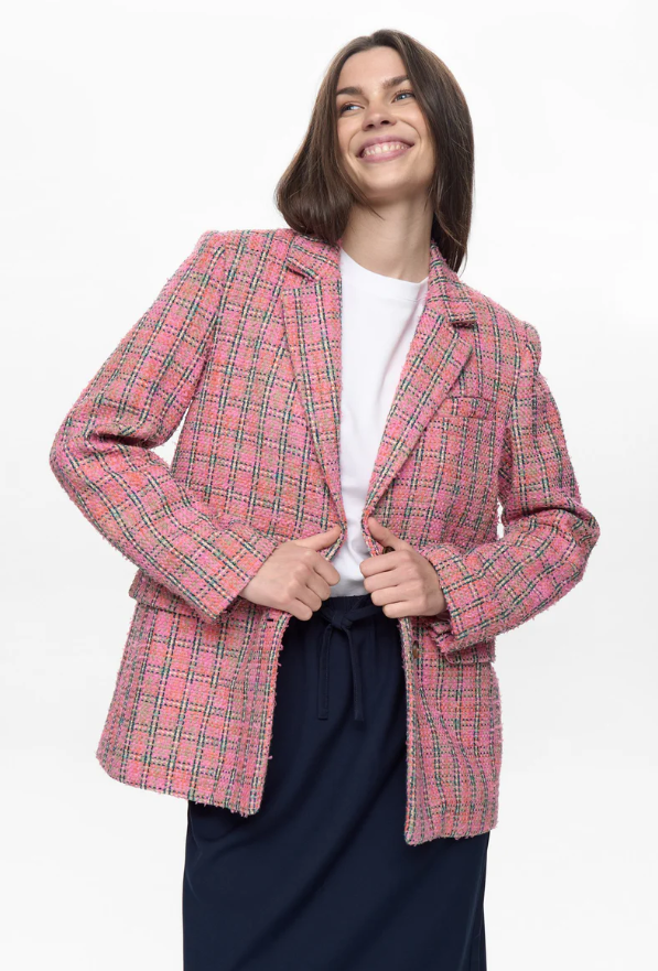 Blazer Rosa Check - Rosa