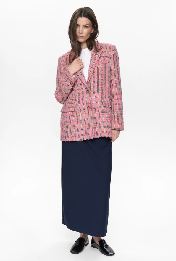 Blazer Rosa Check - Rosa