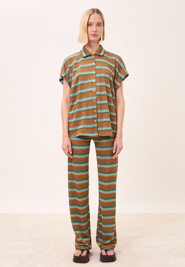 Pantalone Polinesia Chevron ocra