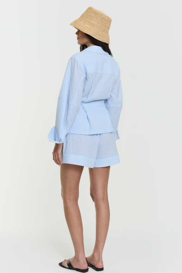 Short a righe azzurro chiaro Lusin