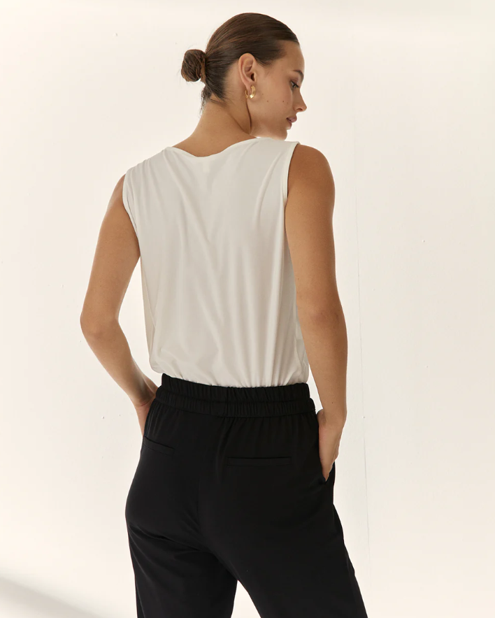 Top Asimmetrico Bianco