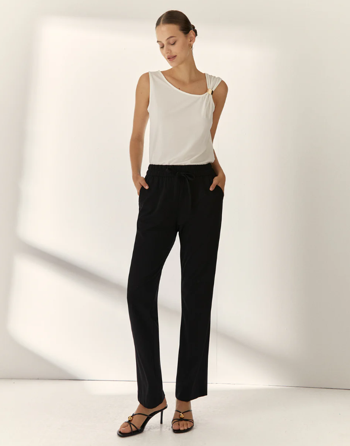 Top Asimmetrico Bianco