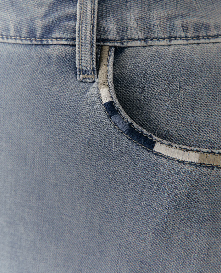 Gonna Midi In Denim Leggero