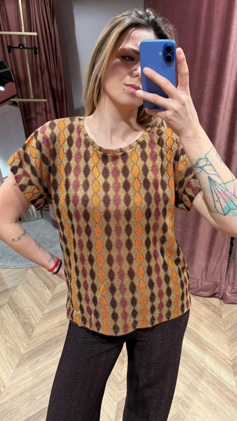 Maglia Malia oblò oro
