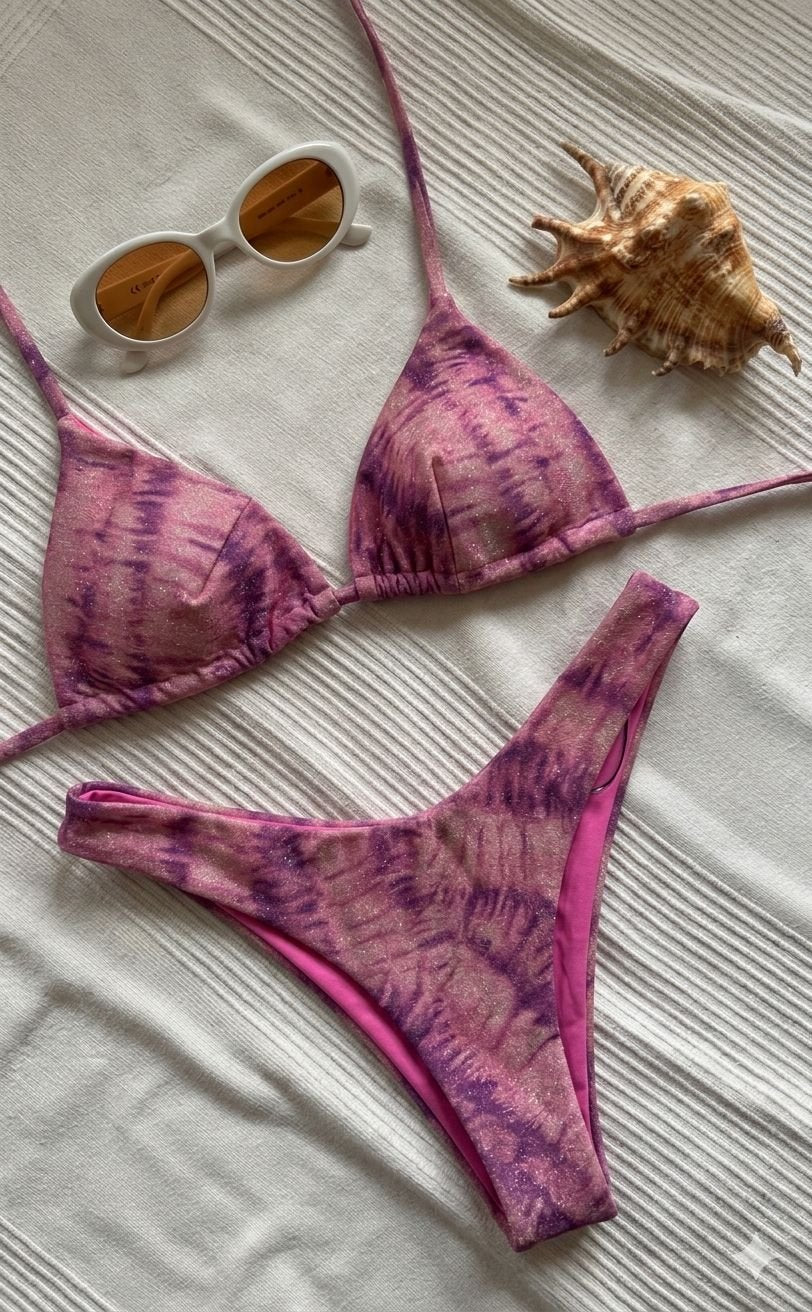 Bikini Tina Tie-Dye Rosa