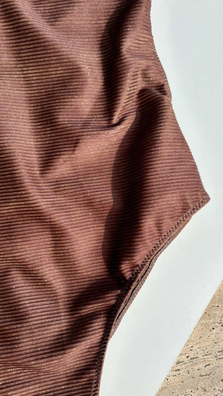 Costume Intero Julie costina Lurex Marrone
