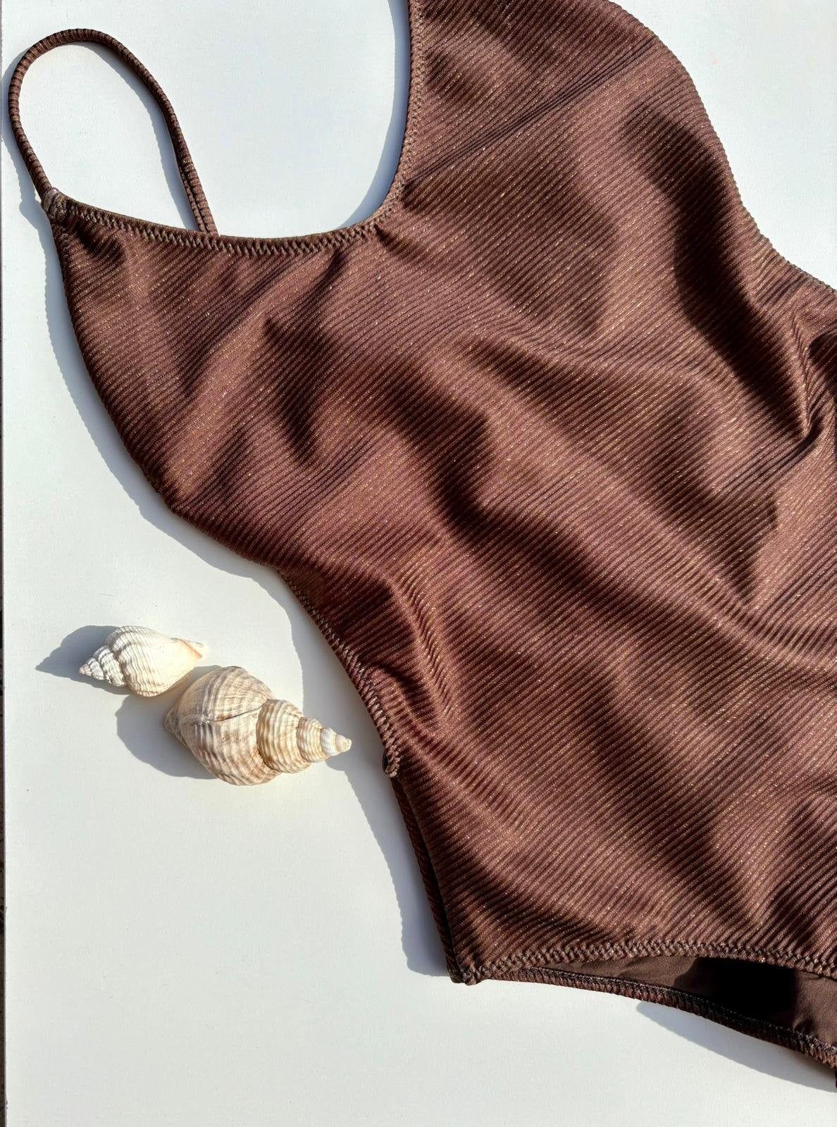 Costume Intero Julie costina Lurex Marrone