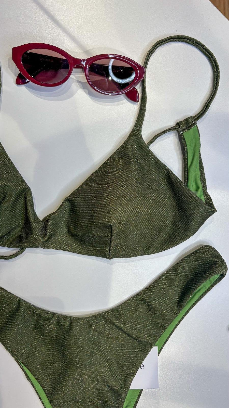 Bikini Tina Lurex Verde