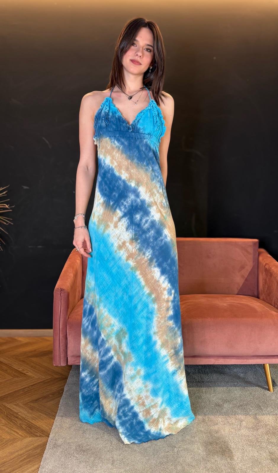 Abito Lungo Tie Dye