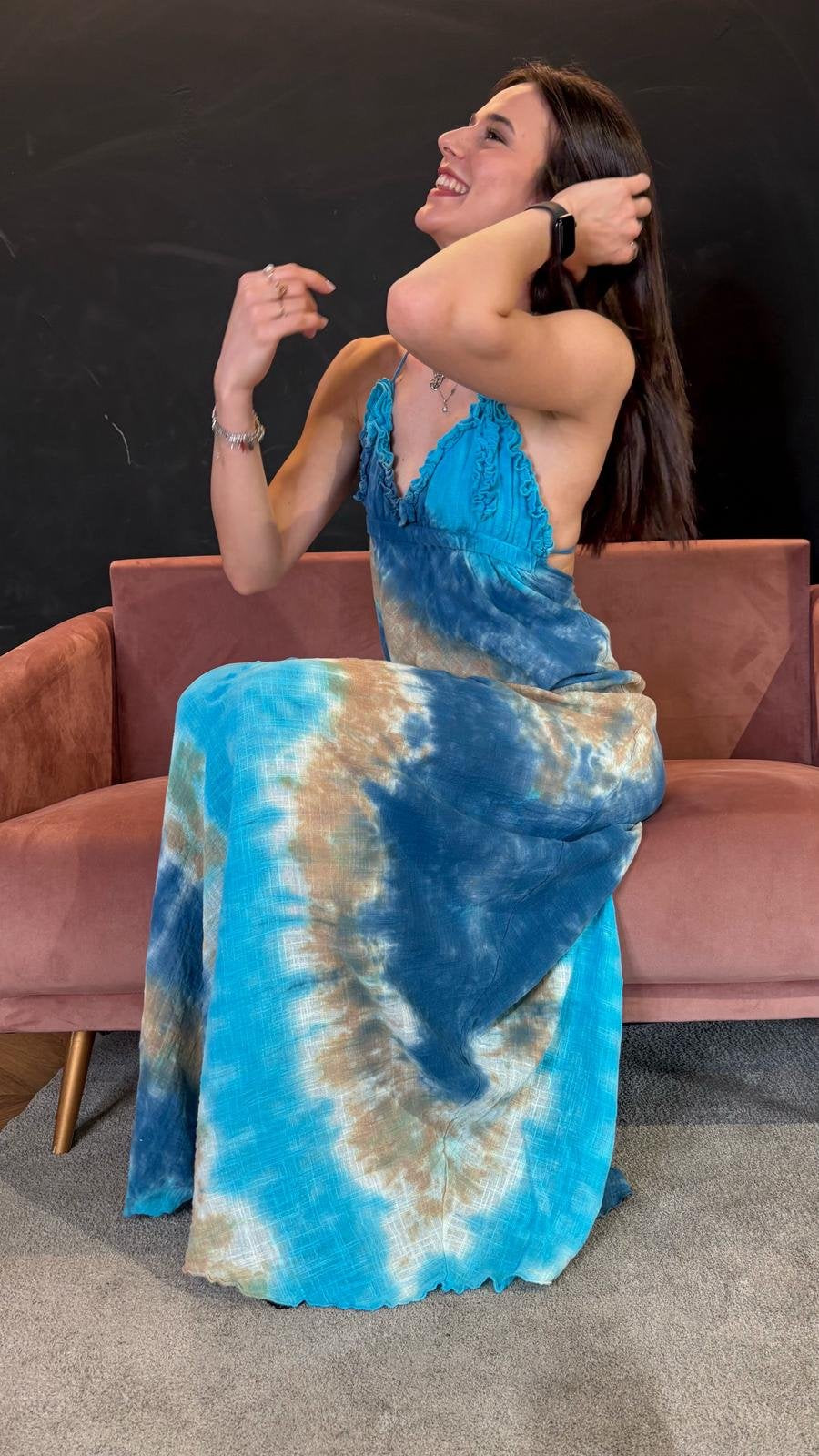 Abito Lungo Tie Dye